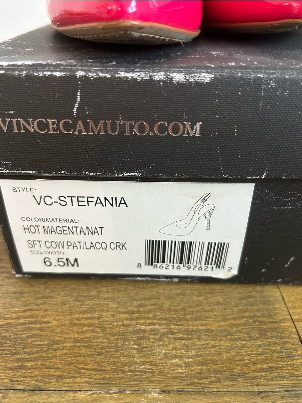 Vince Camuto Hot Pink Patent Slingback Pumps - Picture 11 of 11
